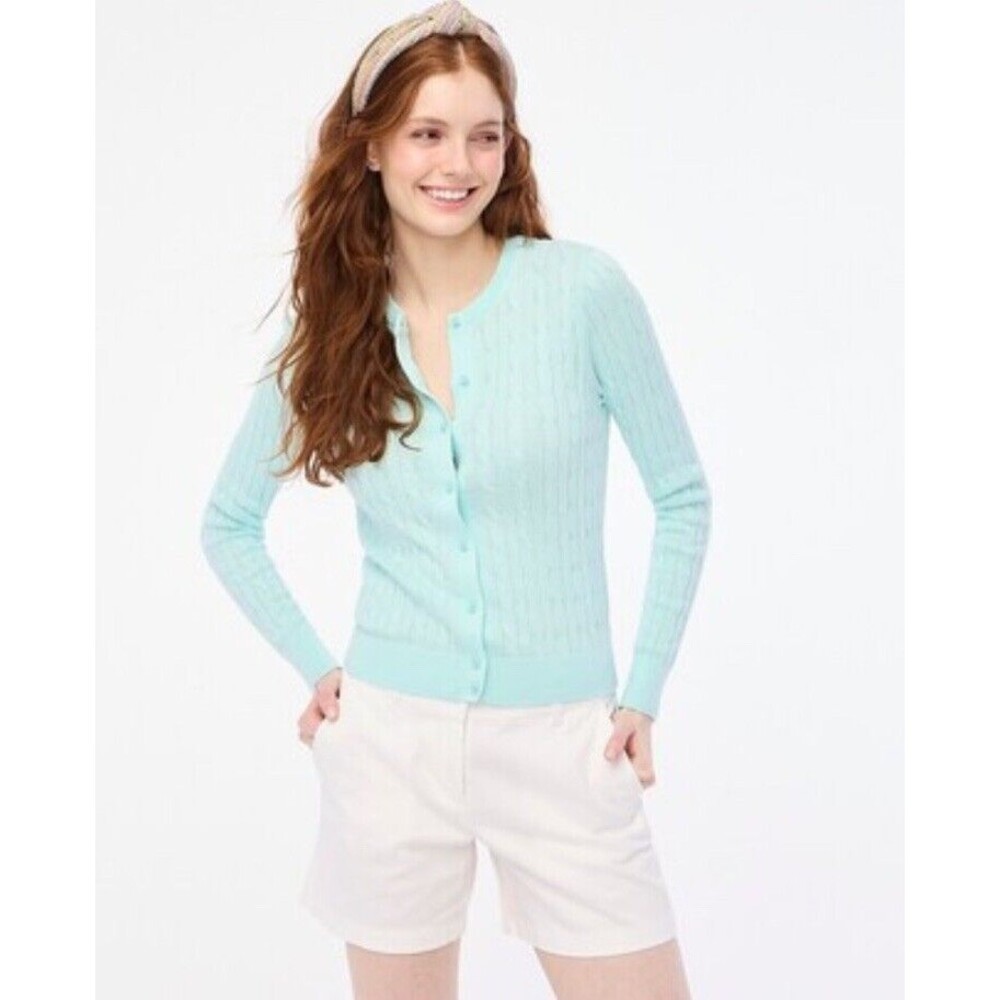 J.Crew Factory Long Sleeve Cable Knit cardigan NWT Size S Small